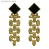 Charme Bilandi TRENDY 925 Boucles d'oreilles en pierre noire de Bilandi TRENDY 925