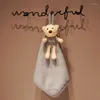 Ręcznik Śliczny kreskówka Niedźwiedź w kształcie koralowca Ręka Kuchnia Ręka Szybka suszająca chłonna twarz do mycia do domu El