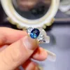 Cluster Rings FS Natural Ruby/Topaz/Garnet/Diopside Ring S925 Sterling Silver voor vrouwen Fijne mode 7 9 Gem Jewelrry Accessories meibapj