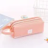 Handbag Student Big School Stationery Candy Color Storage Bag Pen Double Layer Case Pencil