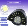 Suszarki Słońce x11/10 Maksymalna profesjonalna lampa suszenia paznokci do zasilania Manicure 66leds żel lakierka do suszenia z dużą lampą paznokciową LCD UV LED