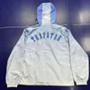 Trapstar Trendsetter Herbst Must-Have Fashion Item Gradienten Blau Langarmanzug Anzug Kapuze-Graben Jacke