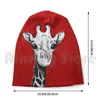 Berets Girafe mignon sabana africa bonnet tricot chapeau hip hop jirafa animal animal manchas