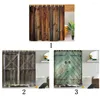 Duschvorhänge Badezimmerversorgungen 3D -Druck Stoff wasserdichte Mehltau widerstandsfähige Wohnkultur rustikaler Holz Vintage Vorhang El Polyester
