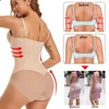 Kadınlar Zayıflama Bodysuits Tek Parçalı Shapewear Üstleri Karın Kontrol Vücut Şakası Dahili Sütyenli Dikişsiz Kamak 240407