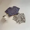 Pantalones para niños ropa pantalones cortos para niños 2024 niños verano casual estilo británico a cuadros sueltos pantalones simples