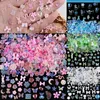 Nagelkonstdekorationer 50 st kawaii harts charms strass godis färger tecknad tryck på naglar leveranser tillbehör smycken