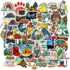 Pack of 50Pcs Whole Outdoor Camping Stickers For Luggage Skateboard Notebook Helmet Water Bottle Car decals Kids Gifts9712410