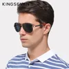 Okulary przeciwsłoneczne Kingseven mężczyzn Vintage Aluminium Polaryzowane klasyczne marka okularów przeciwsłonecznych Powłoka soczewki jazdy na okulary dla mężczyzn/kobiet