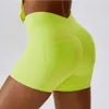 2024 Spor Yoga Şortları Hizalama lu Arka Cep Yüksek V Bel Kadınlar Scrunch Butt Push Up Gym Athletic Ganimet Egzersiz Egzersizi Kadın Aktif Giyim