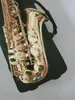 Gloednieuwe SAS-802 Alto Saxophone Gold Lacquers Sax voor kinderen spelen professioneel muziekinstrumenten Accessoires Geschenk
