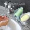 Dozownik z mydłem w płynie 1/3pcs naczynia uchwyt do przechowywania gąbki do kuchennej tacki w łazience kreatywny drenaż liści