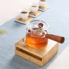 Plateaux de thé Téapot chauffage de chauffage chauffeur chaud ménage japonais bambou chauffeur de pot de pot accessoires