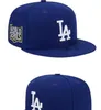 „Dodgers” czapki 2023-24 UNISEX Baseball Cap Snapback Hat Series Word Series szafka 9fifty słoneczny haft haftowy wiosna letnia czapka hurtowa a13
