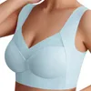 Bras Thin Bra For Woman Ice Silk Large Size Push Up Lingerie Seamless No Steel Ring Underwear Sleep Fitness Sports Breathable