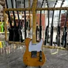 Kinesisk elektrisk gitarr, lönnfingerbräda, Burl Maple Top, White PickGuard, 6 Strings Guitarra, Free Ship