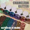 Chameleon Face Jewels Gel Gel para Cabelos Cabelo Defines Singer Concertos Festival de Música Rave Chunky Accessories