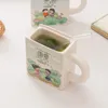 Mokken Creative Cartoon Ceramic Primary School Textbook Mug Mathematics Chinese grappige kinderen Office Cup Student Gift