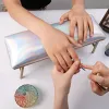 Rets Nail Hand Rest Told Подличная кожаная подставка набор маникюрной подушки Поддерживаемая настольная подушка для рук для ногтей.