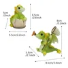 Garden Decorations 2pcs Miniature Fairy Figurine Cute Resin Dragon Statue Simulation Animal Decoration Ornaments And