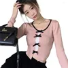 Kvinnors T -skjortor Fashionabla Women Farterfly Detail Sweater Top Lämplig för olika tillfällen