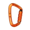 アクセサリーXinda Rock Climbing Carabiner 25kn Safety Dshape Auto Lock Sprinloded Gate Aluminum Carabiner屋外キット