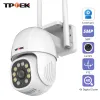 Kameror 5MP WiFi Camera PTZ Security Surveillance IP Camera 2MP WiFi CCTV Motion Tracking Color Night Vision Camhi Camhipro Cam