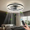 Reversibile Ceiling Fans With App Remote Lamp For Bedroom Ceiing Fan Led Lights Black/White Chandeliers 60W