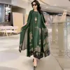 Middle Aged Mother Dress Suit Summer Casual Fashion Printing Two Piece Suits Long Temperament Sets 729 240402