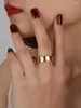 Klusterringar punk värld droppformade fingertillbehör guldfärg kreativ ring mode smycken gåva för kvinnor.
