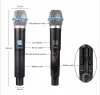 Microphones Somlimi 500599MHz B87A Microphone sans fil UHF Two Channels Profressional for Party Karaoke Church Show Meeting