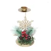 Bandlers Christmas Golden Iron Christma Oranments Candlestick Merry Decor 2024 Bonne année