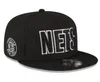 Basket American Basketball "NETS" HATS Snapback 32 squadre Designer di lusso Finals Champions Locker Room Casquette Sports Cappello Strapback Snap Back Cap A10