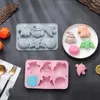 Bakvormen 6 stks siliconen vormen cupcake halloween cups non-stick donut wrapper wasbare muffin
