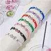 Bedelarmbanden gepersonaliseerde vlinder bloem armband vrouwelijke student vriendin cadeau handwoven verstelbare groothandel drop levering je dho45