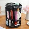 Boîtes de rangement à 360 degrés à 360 degrés Contaiteur cosmétique Holder Makeup Makeup Organisateur Boîte de table Rassement de grande capacité Salle de bain blanc