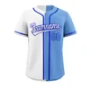 Polos maschile Maglie personalizzate Maglie personalizzate Dividi Baseball Jersey Button Down Sports Numero di nome stampata personalizzato per uomini/donne/Kid