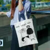 Sacchetti borse da donna tela borse per spalla in stoffa di cotone per donne 2024 Shopping Grocery Messenger riutilizzabile