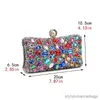 Sacs de soirée Rhinestone Femmes Luxury Clutch Sac de soirée Fashion Wedding Crystal Diamond Phone Pocket Posse Purse Femelle Banquet de Banquet