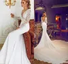 DROR INBAL 2024 Vestidos de noiva Mermaid vestidos de noiva de mangas compridas Vestidos de noiva de-deco