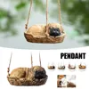 Garden Decorations Lovely Puppy Hanging Ornament Statue Resin Animal Tree Decorative Pendant Cartoon Funny Gifts For Children
