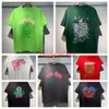 Tshirts spindel kvinnor herrar t skjortor designers bokstäver ram tryckt mode kvinnor sp5der 5555 t-shirt bomull coman casual spindel tees short hylsa jm jm