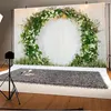 Decoração de festa 1pc 210cm 150cm Flor Wreath Arch Fundo de fundo Pografia de parede de banquete de tecido