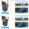 Telecamere LegenSafefe 12MP 6K IP WiFi Camera da esterno Outdoor PTZ TRE LENS DUPARE SCHERMA 10X Zoom Tracciamento automatico Protezione di sicurezza impermeabile