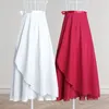 Stage Wear Women Ballet Dance Skirt Asymmetric Long Chiffon Wrap With Tie Waist Skate Over Scarf Dancewear