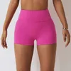 Nclagen Womens High midje Fitness Shorts No Front Seam Yoga Leggings Gym Hip Lifting Biker Sports Scrunch Butt Workout 240408