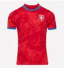 Maglie di calcio Repubblica Ceca Svizzera Svizzera in casa 24 Austria Red Blue White 2024 2025 Iceland Sports Football Shirts Sports Serbia Camisola Euro Cup Kolarov