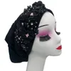 African Party Testaggio Lady Head Wrap Cohonnet Muslim Hijab Hat Turbante