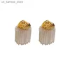 Charm Bilandi Fashion Jewelry European and American Design Metal Tassel Earrings For Women 2023 Trend New Cool Trend Ear Accessories240408