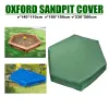 Grabsteine Sandkastenabdeckung Sandgrube wasserdichtes Oxford -Stoff Staubabdeckung Staubfester Schutz mit Kordelgarten Sandkastenabdeckung